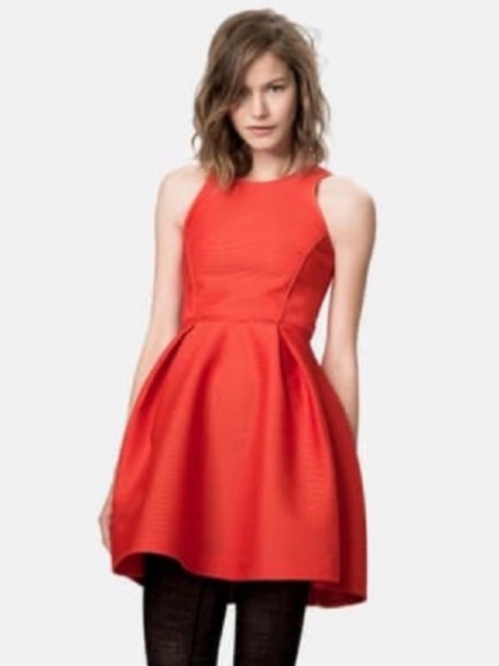 Maje A-Line Dress Sleeveless Fit-and-Flare Dress